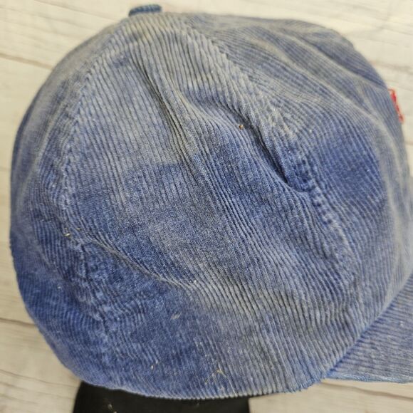 Vintage Texas Rangers Patch Corduroy Snapback Hat Faded Distressed Made In USA - Picture 8 of 14